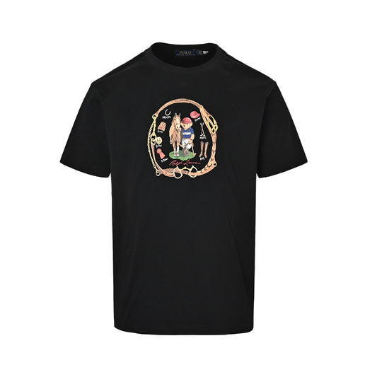 Ralph Lauren polo bear printed short sleeves