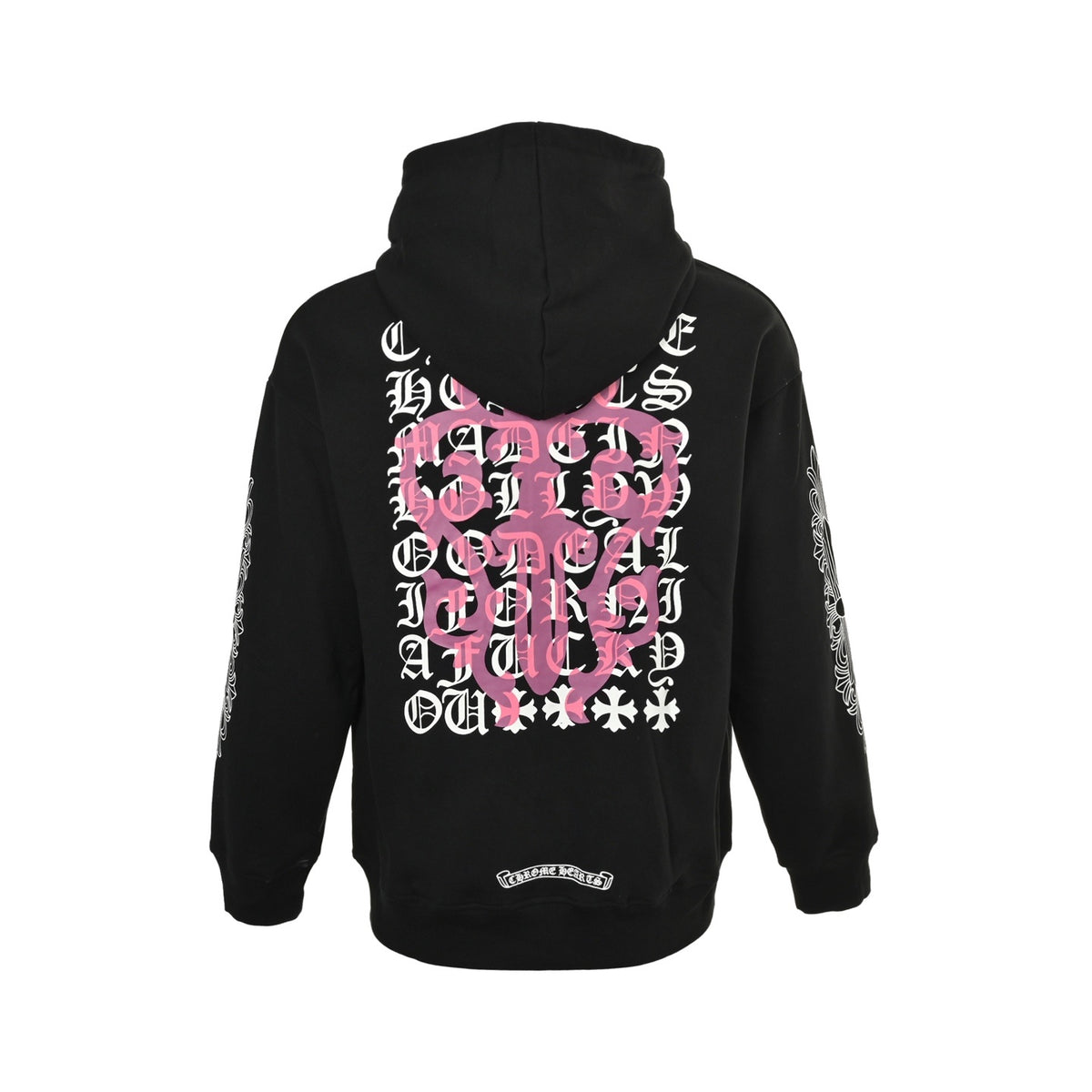 Chrome Hearts/Chrome Heart 25Fw Purple Sword Sanskrit Letter Printed Hooded Sweatshirt