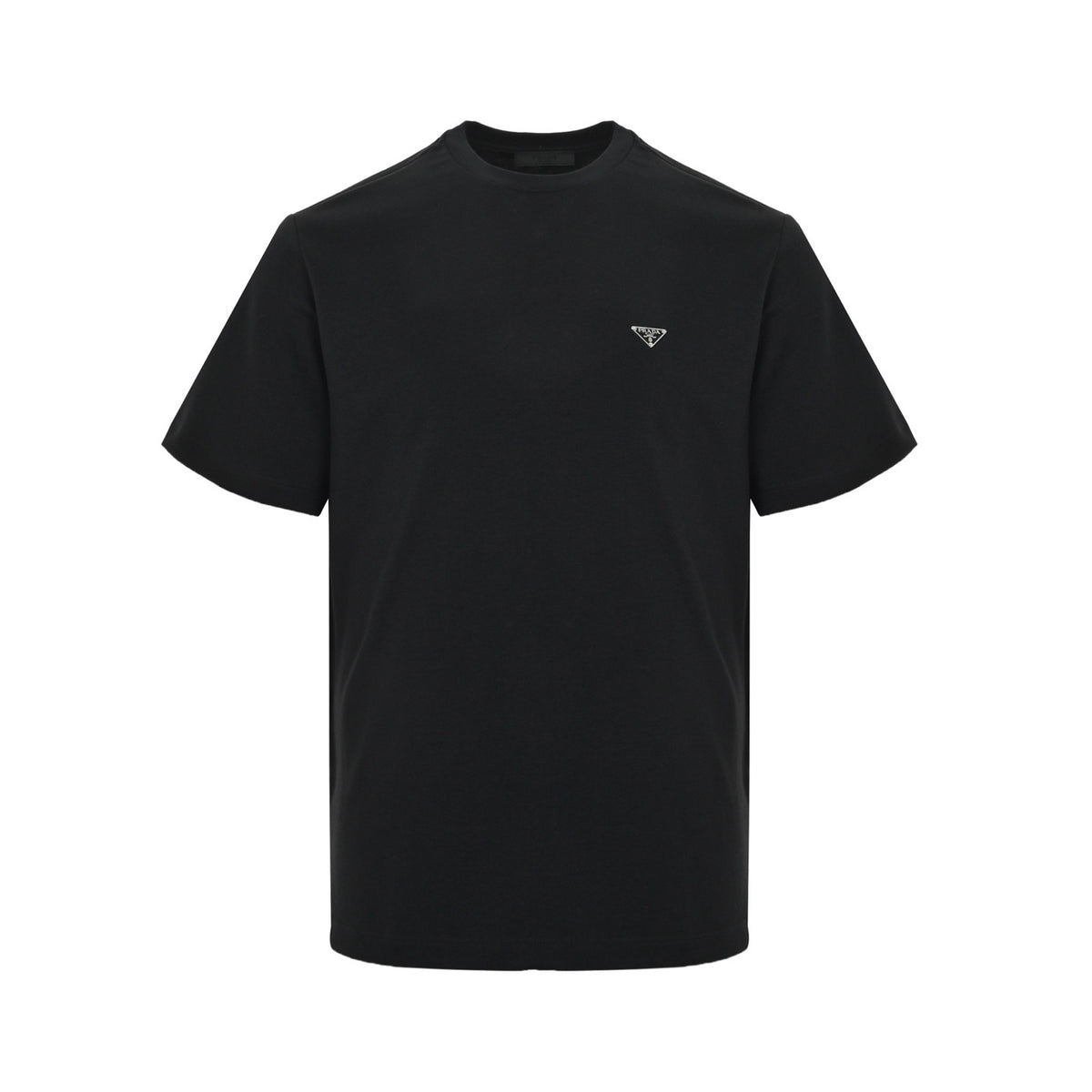 Prada short sleeves with triangle logo on chest