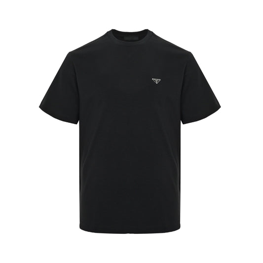 Prada short sleeves with triangle logo on chest