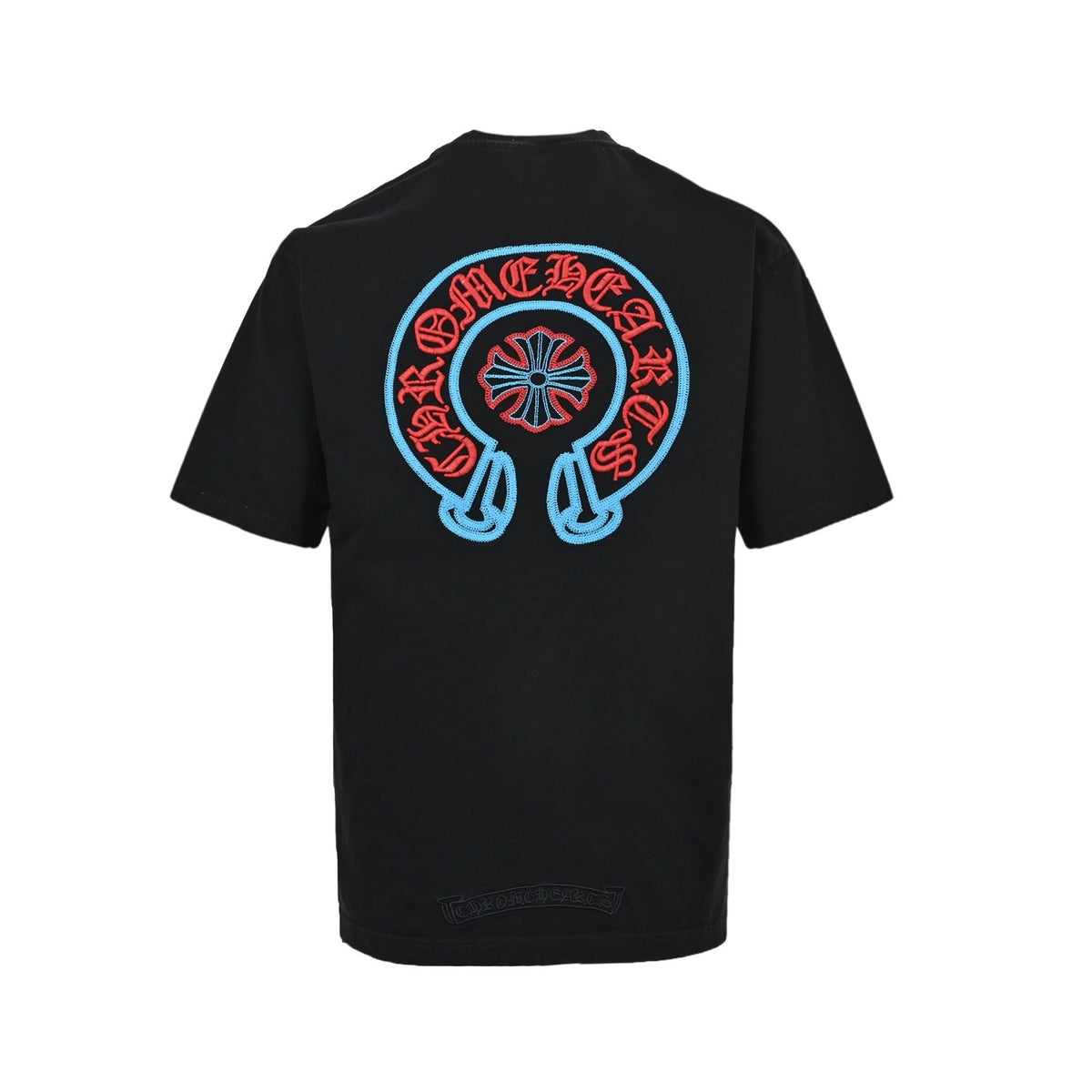 Chrome Hearts/Chrome Heart woven embroidered scroll short sleeves