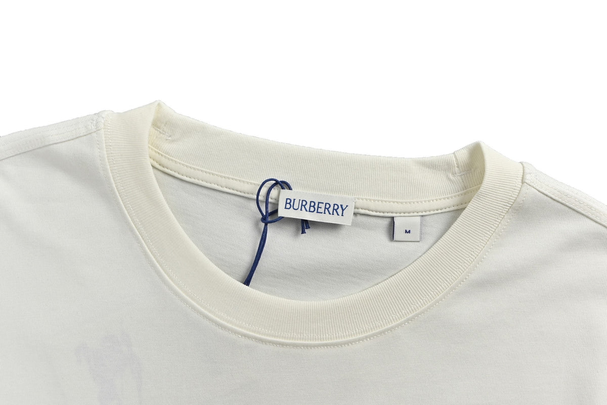 Burberry oak leaf shield logo embroidered short sleeves