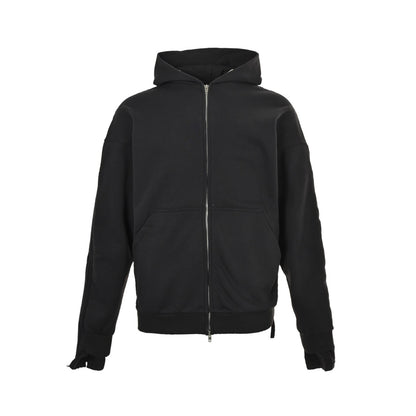 Balenciaga/Balanciaga 24Fw front and rear spliced ​​zipper hooded jacket