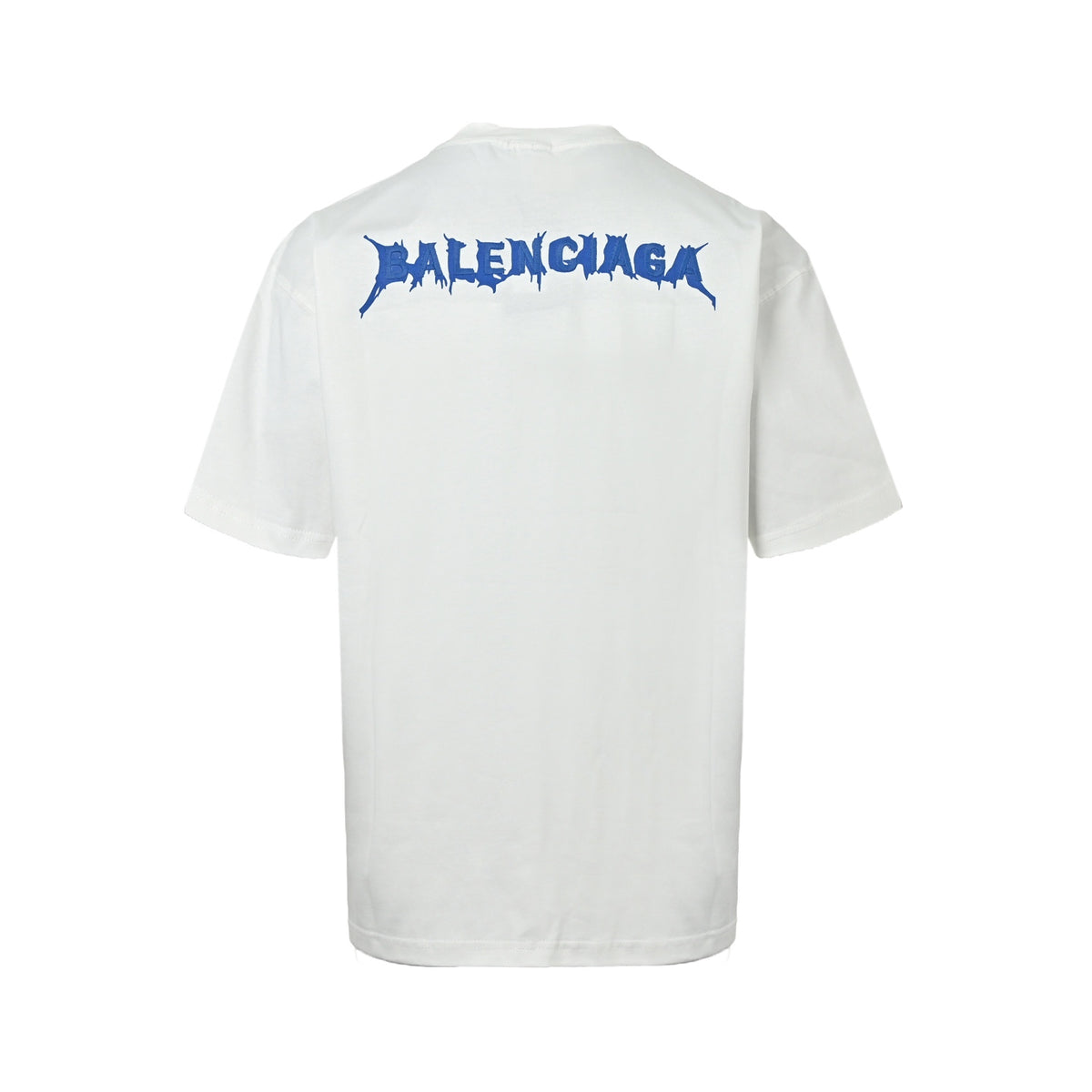 Balenciaga embroidered letter melting printed short sleeves
