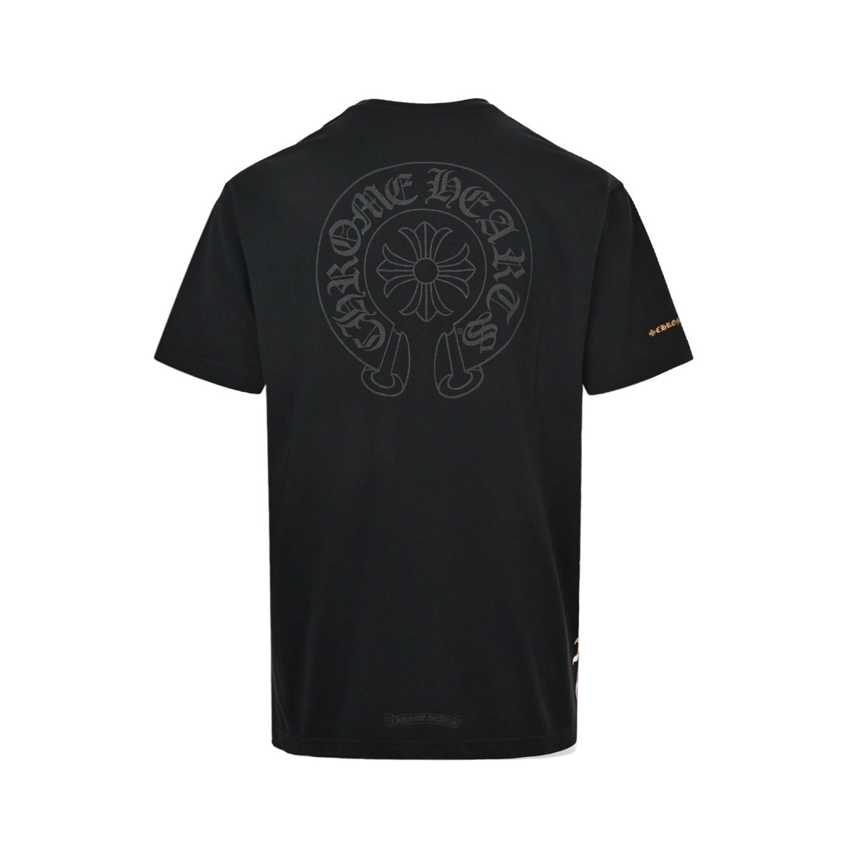 Chrome Hearts/Chrome Heart Yellow Sanskrit Printed Short Sleeves