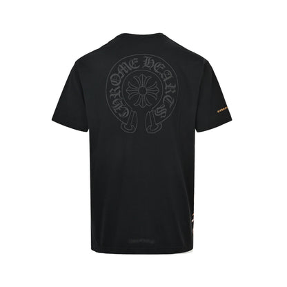 Chrome Hearts/Chrome Heart Yellow Sanskrit Printed Short Sleeves