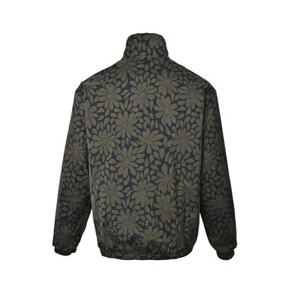 Prada floral digital print reversible stand collar jacket
