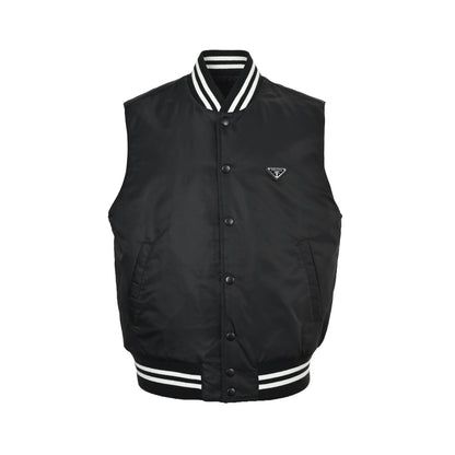 Louis Vuitton/Prada/Prada 25Fw triangle logo cotton vest Vuitton 25ss hot diamond route short sleeves