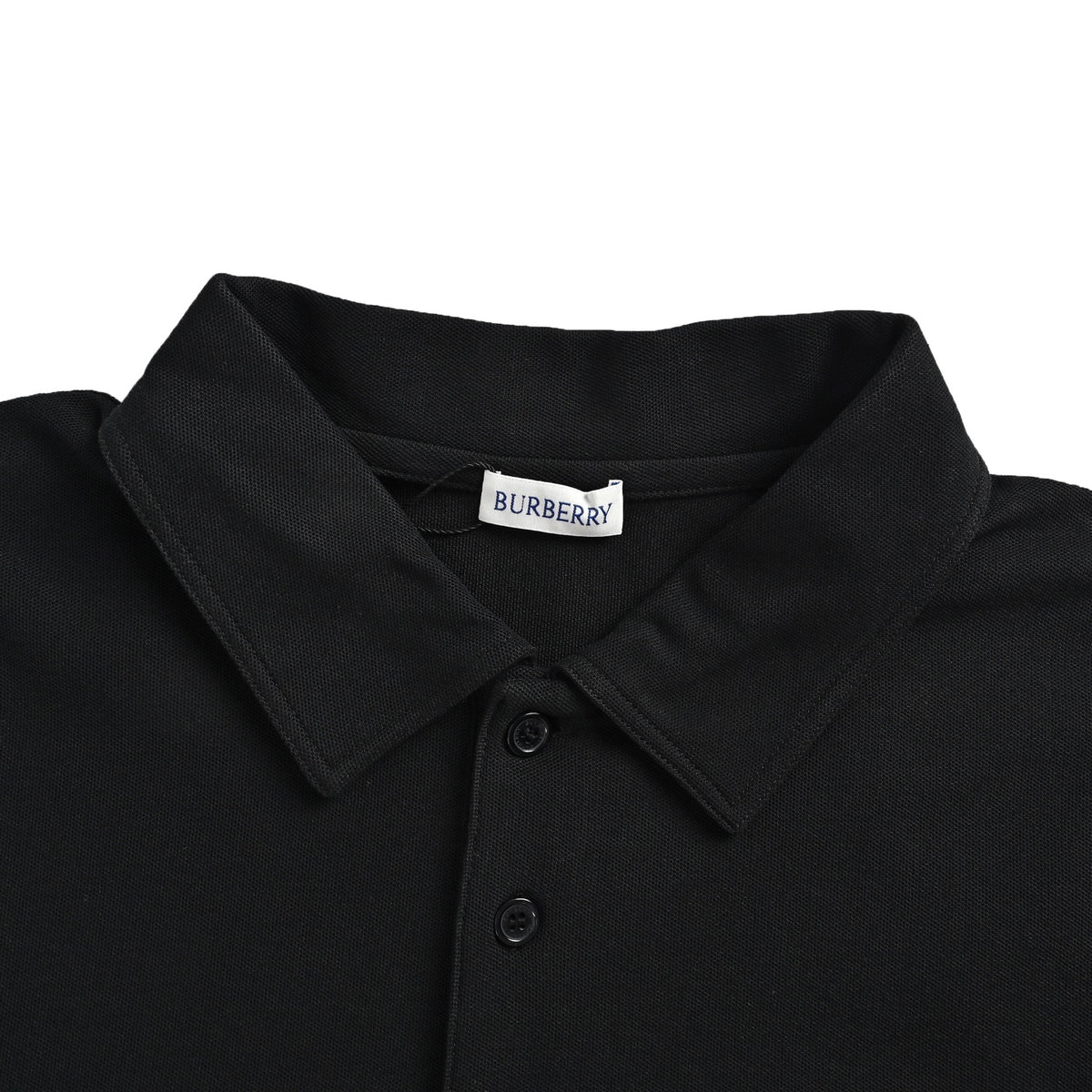 Burberry dark pattern embossed badge embroidery Polo short sleeves
