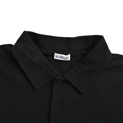 Burberry dark pattern embossed badge embroidery Polo short sleeves