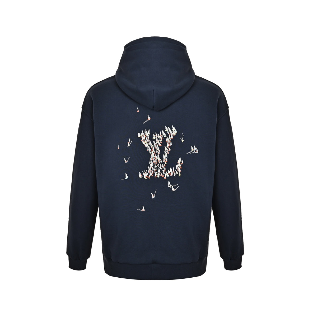 Louis Vuitton sailing embroidered hooded sweatshirt