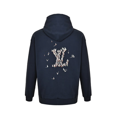 Louis Vuitton sailing embroidered hooded sweatshirt
