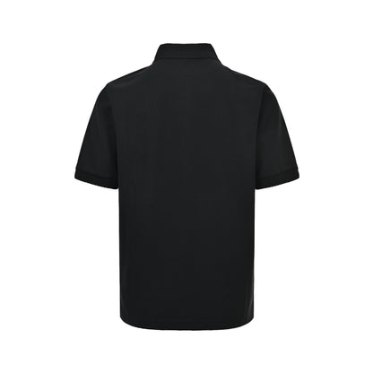 Gucci 26ss classic shield knight embroidered Polo short sleeves