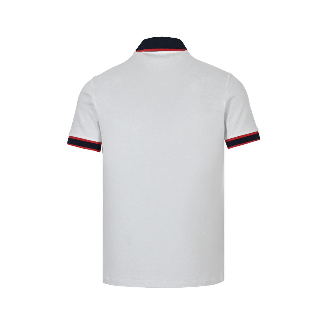Gucci 23ss classic pocket embroidered double G Polo short sleeves