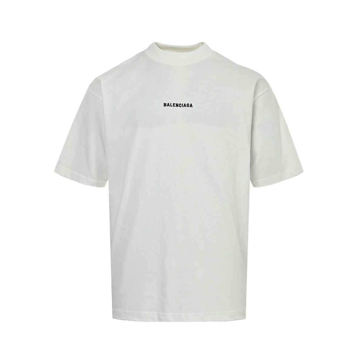 Balenciaga short sleeves with embroidered letters on the front and back