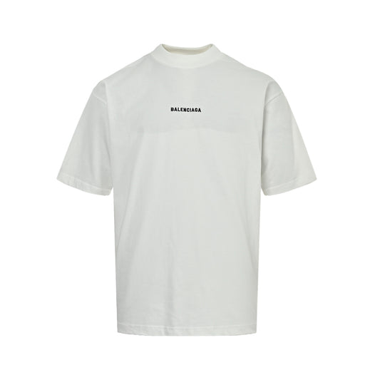 Balenciaga short sleeves with embroidered letters on the front and back