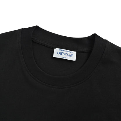 OFF WHITE CO VIRGIL 24ss corrugated anchor arrow embroidered short sleeves