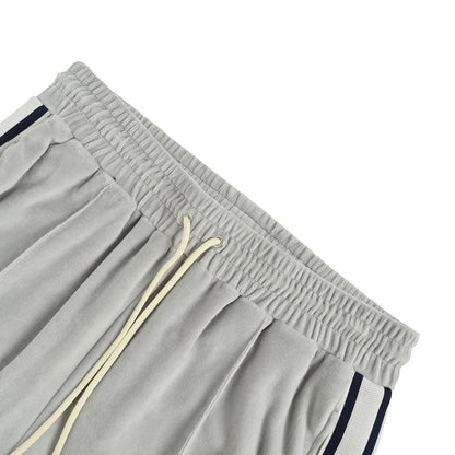 Celine Arc de Triomphe embroidered striped suit trousers