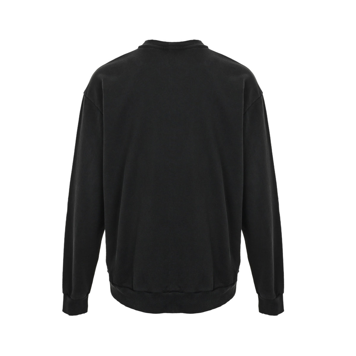 Prada triangle logo hand-painted lettering round neck sweatshirt