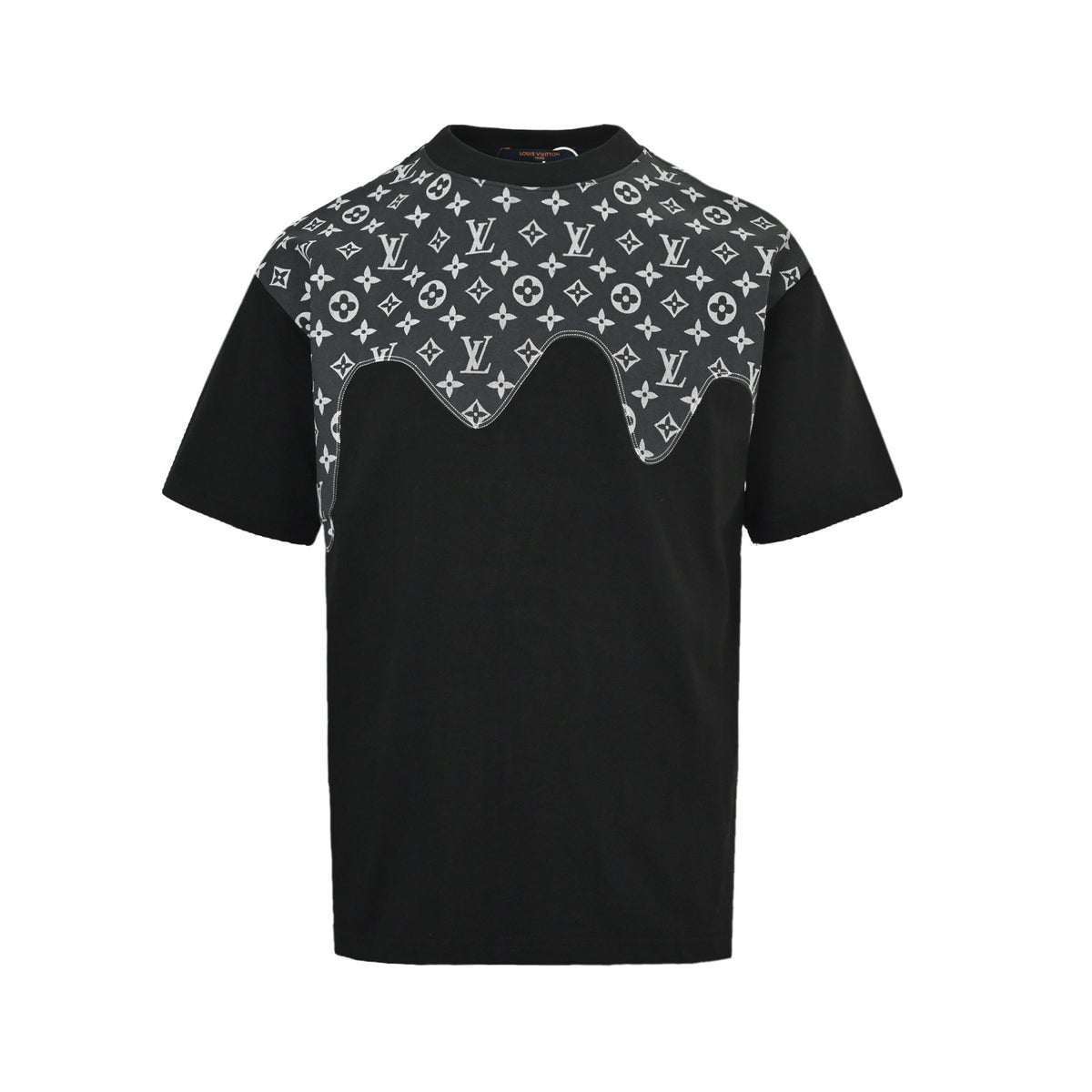Louis Vuitton presbyopic patchwork printed short sleeves