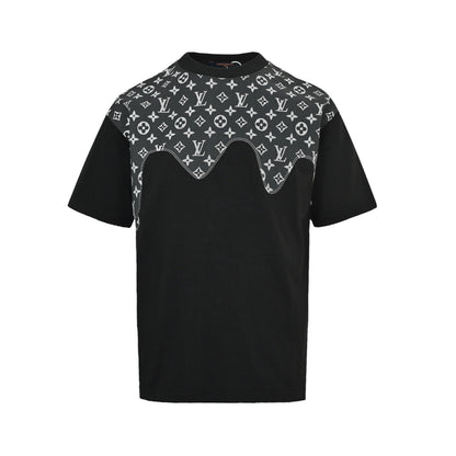 Louis Vuitton presbyopic patchwork printed short sleeves