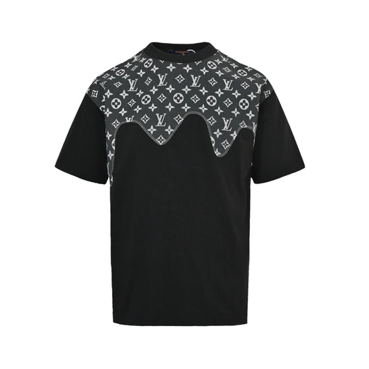 Louis Vuitton presbyopic patchwork printed short sleeves