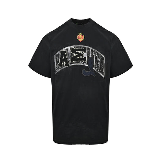 Balenciaga 23ss joint Manchester United dirty wash short-sleeve