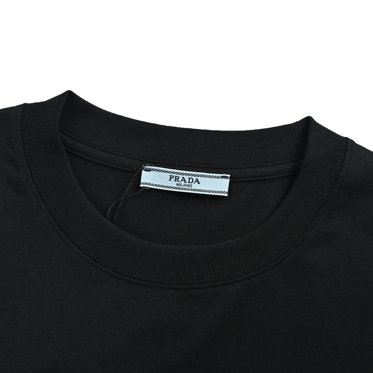 Prada earphone letter print short sleeves