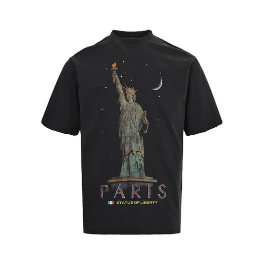 Balenciaga Lady Liberty printed short sleeves