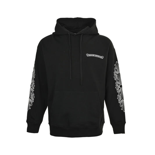 Chrome Hearts/Chrome Heart 25Fw Purple Sword Sanskrit Letter Printed Hooded Sweatshirt