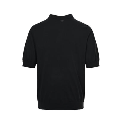 Celine Arc de Triomphe embroidered Polo short sleeves