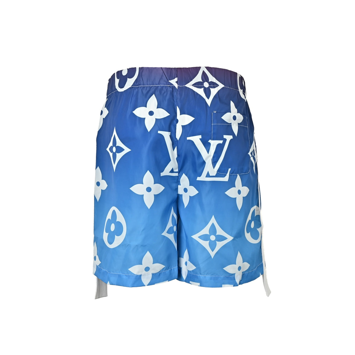 Louis Vuitton presbyopic gradient blue web shorts