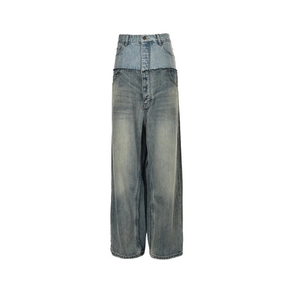 Balenciaga/Balanciaga 24Fw patchwork washed jeans