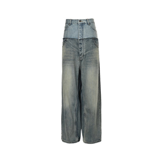 Balenciaga/Balanciaga 24Fw patchwork washed jeans