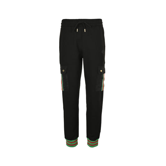 Gucci 25Fw side pocket webbing splicing suit overalls trousers
