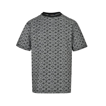 Louis Vuitton 26ss all-over presbyopia jacquard short sleeves