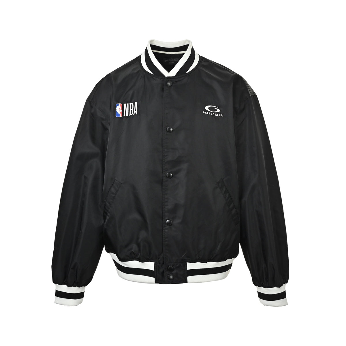 Balenciaga 26ss NBA joint embroidered baseball jacket