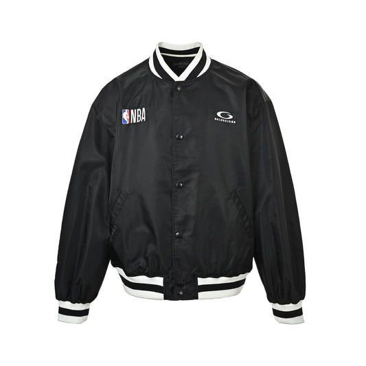 Balenciaga 26ss NBA joint embroidered baseball jacket