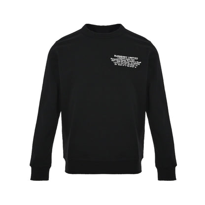 Burberry 23Fw coordinate letter printed round neck sweatshirt