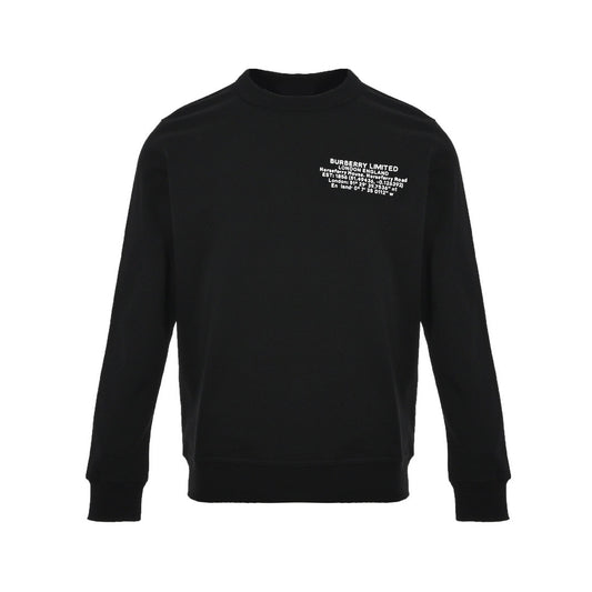 Burberry 23Fw coordinate letter printed round neck sweatshirt