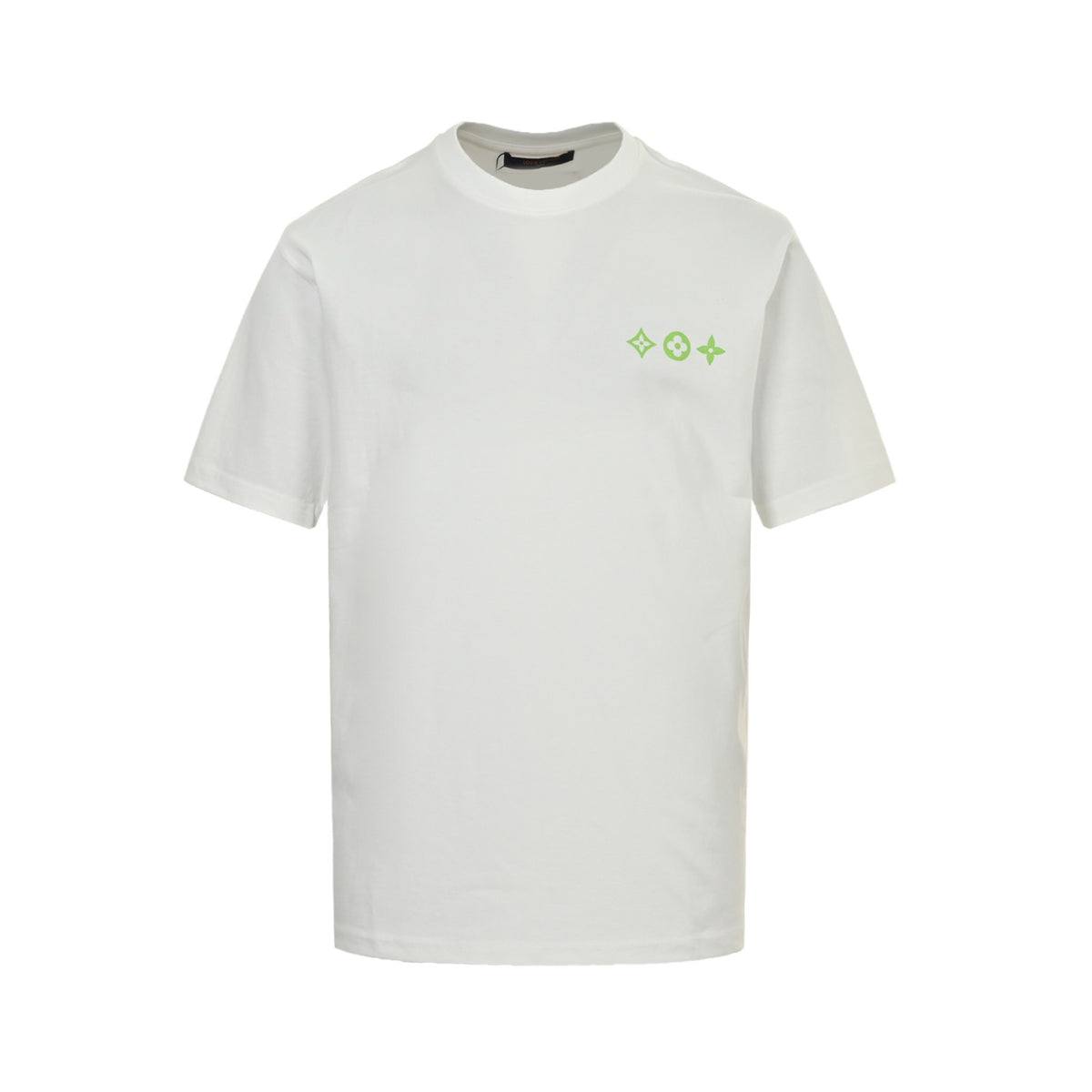 Louis Vuitton 25ss four-leaf clover letter printed short sleeves on the back