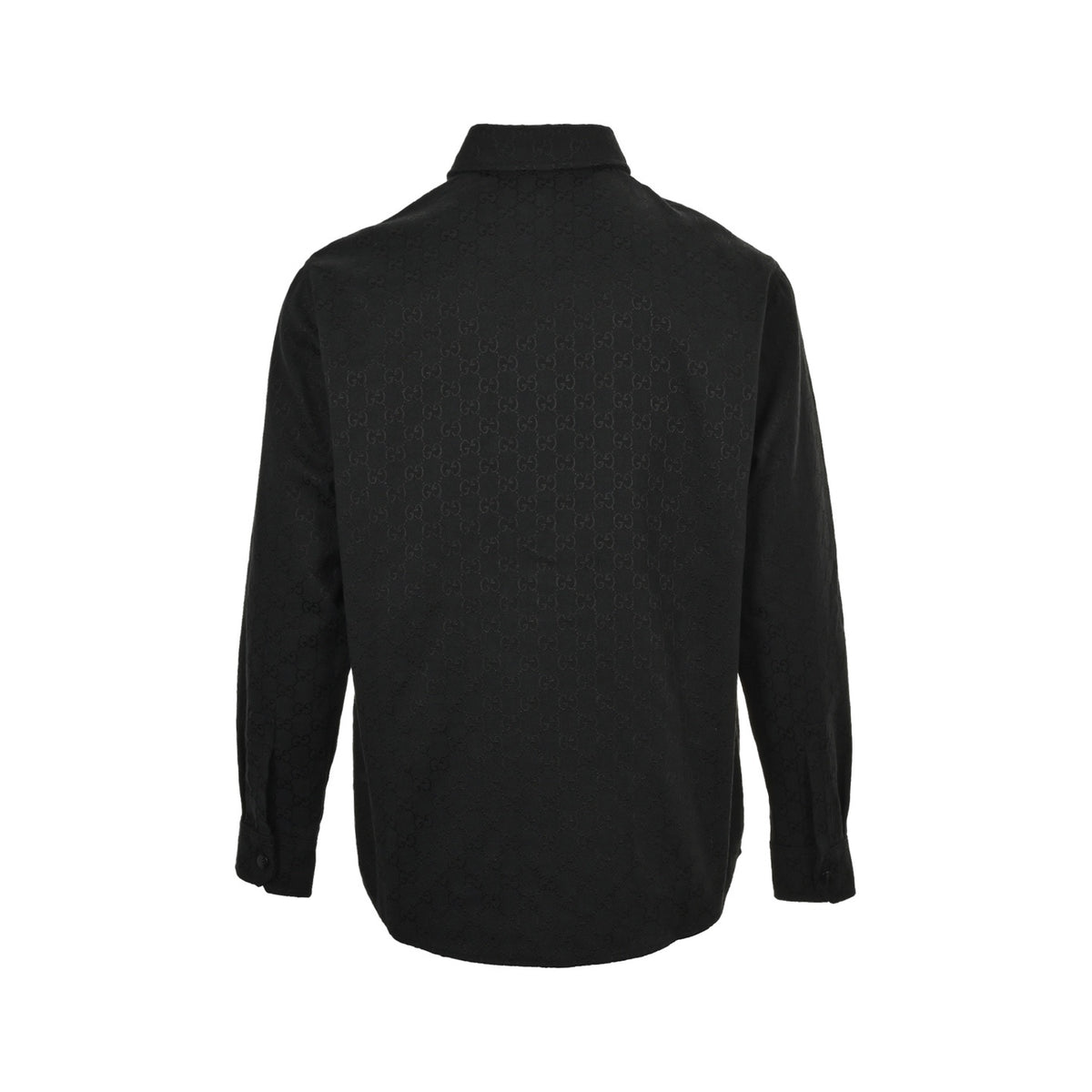 Gucci button-up double G all-over jacquard stand-collar shirt jacket
