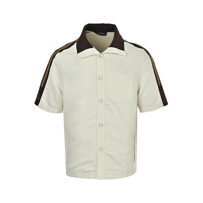 Louis Vuitton 26ss logo web short-sleeved shirt