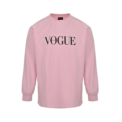 Balenciaga & Vogue Back Lighthouse Washed Distressed Long Sleeve T-Shirt