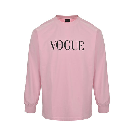 Balenciaga & Vogue Back Lighthouse Washed Distressed Long Sleeve T-Shirt