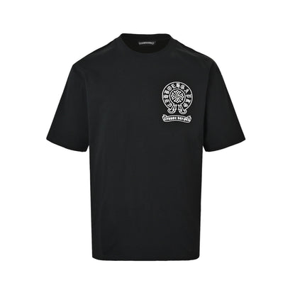 Chrome Hearts/Chrome Heart No. 33 hollow heavy woven embroidered short sleeves on the back