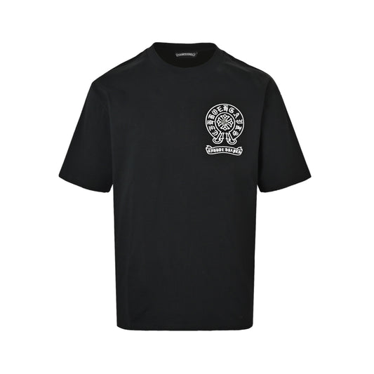 Chrome Hearts/Chrome Heart No. 33 hollow heavy woven embroidered short sleeves on the back