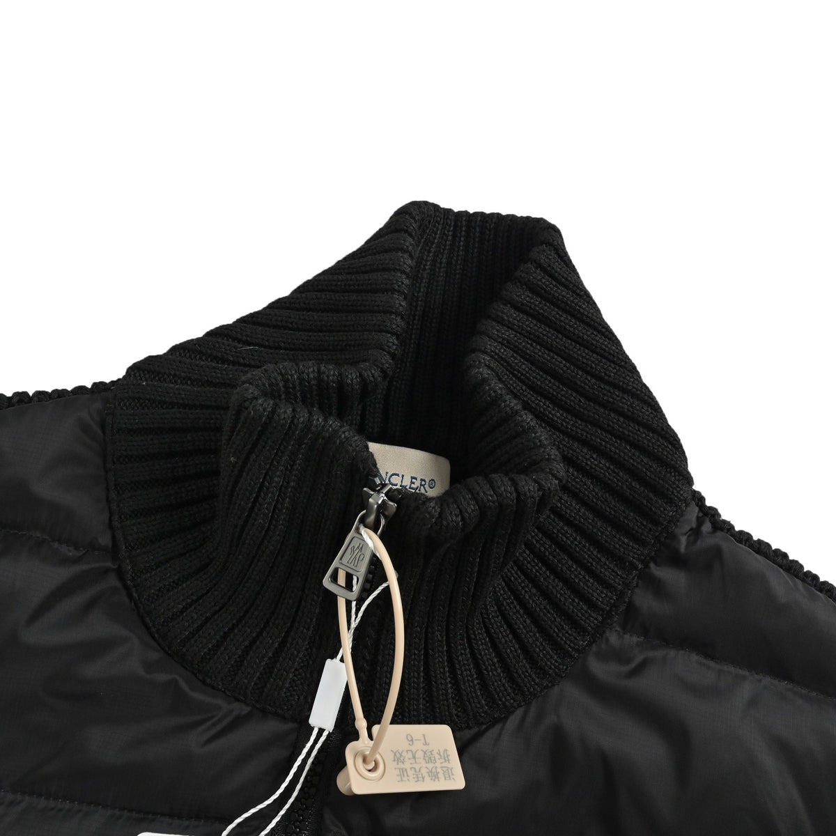 Moncler/Mongolia eight-panel armband knitted patchwork down jacket