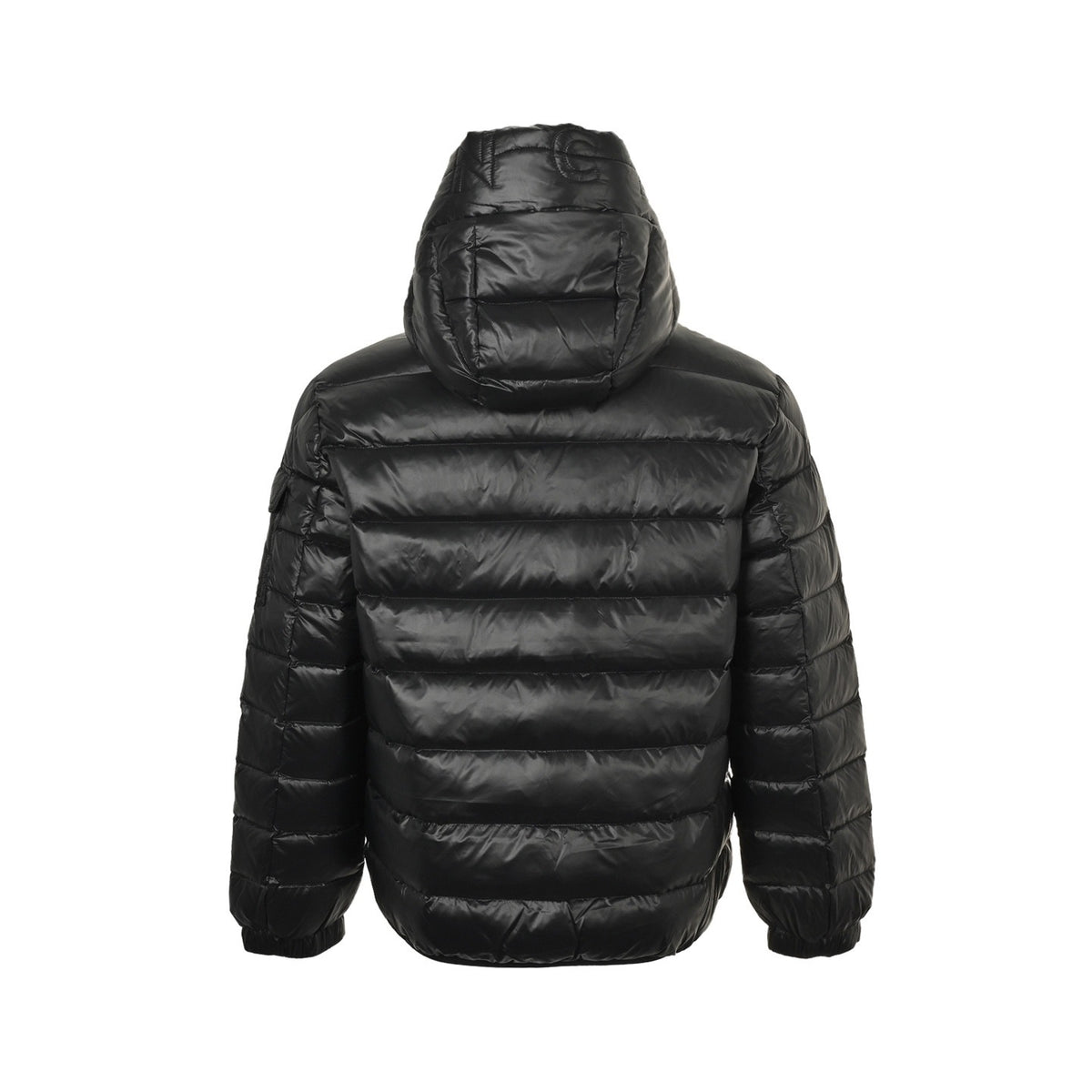 Moncler/Mask 25Fw brim quilted embroidered letter hooded down jacket