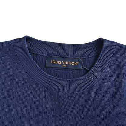 Louis Vuitton 26ss gradient old flower jacquard knitted short sleeves